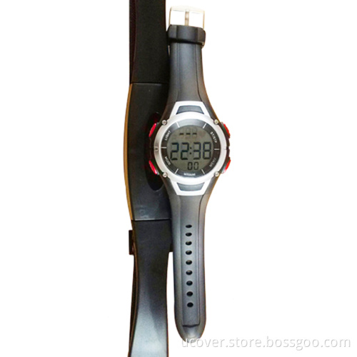 Heart Rate Monitor Sport Watch with Chest Transmitter Strap Fitness Watch